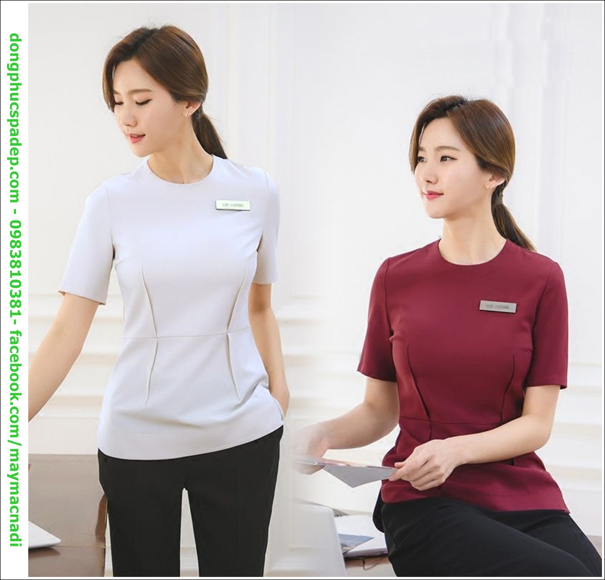 Đẳng cấp của một thương hiệu làm đẹp chuyên nghiệp không chỉ biểu hiện qua tay nghề mà còn thể hiện qua mẫu đồng phục