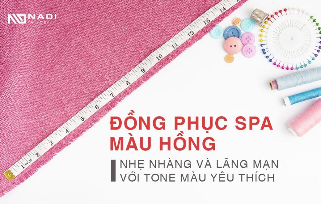 đồng phục spa màu hồng