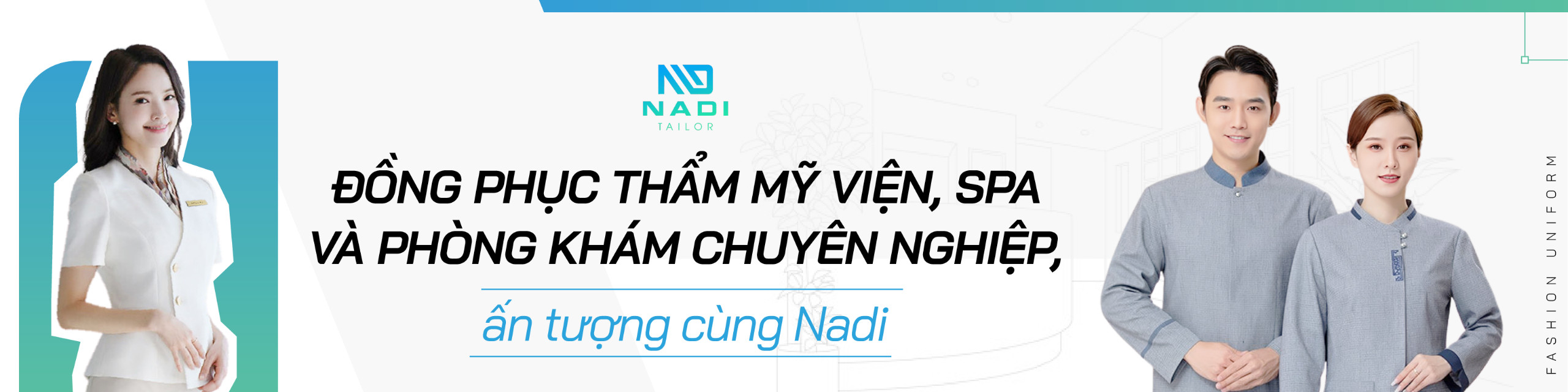 Dongphucspadep.com tự hào là thương hiệu mang đến những mẫu đồng phục đẹp và chuyên nghiệp cho các thẩm mỹ viện, spa và phòng khám 